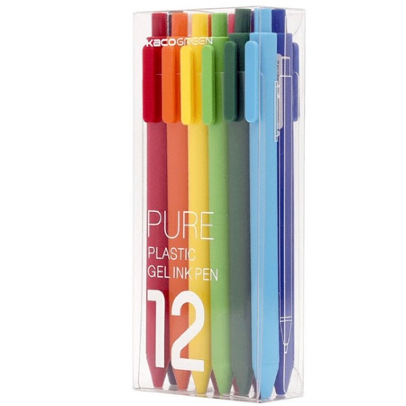 Набор разноцветных ручек (ручки 12 шт) Xiaomi Rainbow Gel Pen