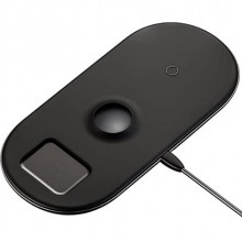 Беспроводное зарядное устройство Baseus Smart 3in1 Wireless Charger For iPhone+AppleWatch+AirPods（18W MAX）Черный