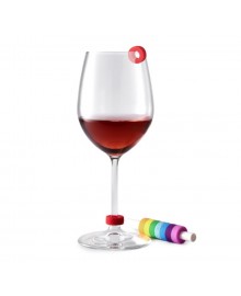 Xiaomi Circle Joy Rainbow Wine Glass Ring, разноцветные кольца для бокалов