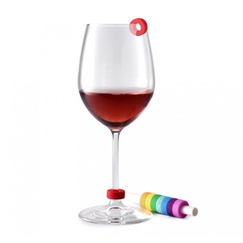 Разноцветные кольца для бокалов Xiaomi Circle Joy Rainbow Wine Glass Ring
