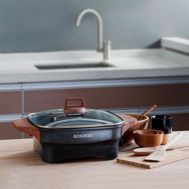 Электрогриль Xiaomi Qcooker Multi-Purpose Household Electric Hot Pot